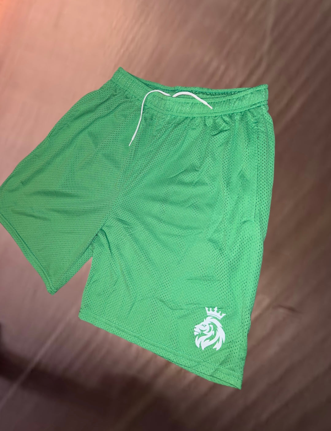 Green Mesh 5 inch shorts