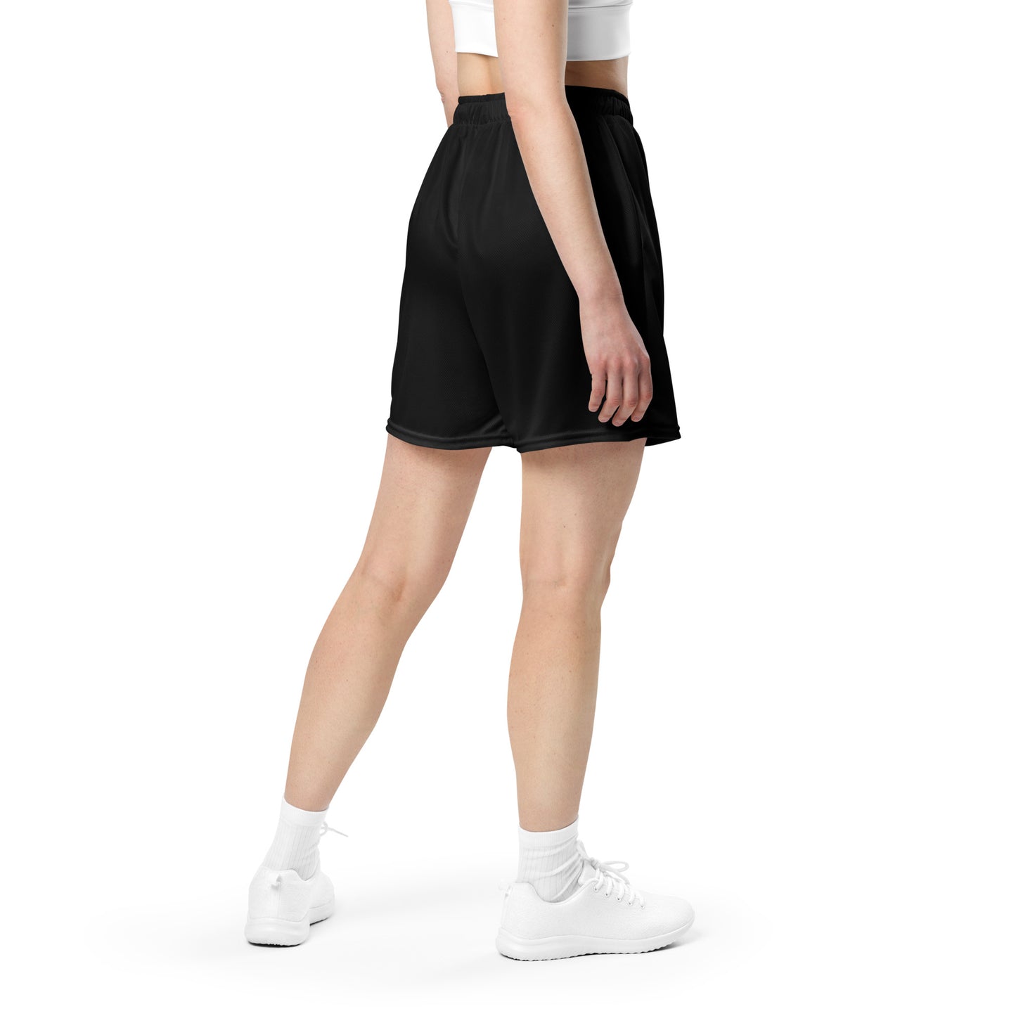 Black mesh shorts