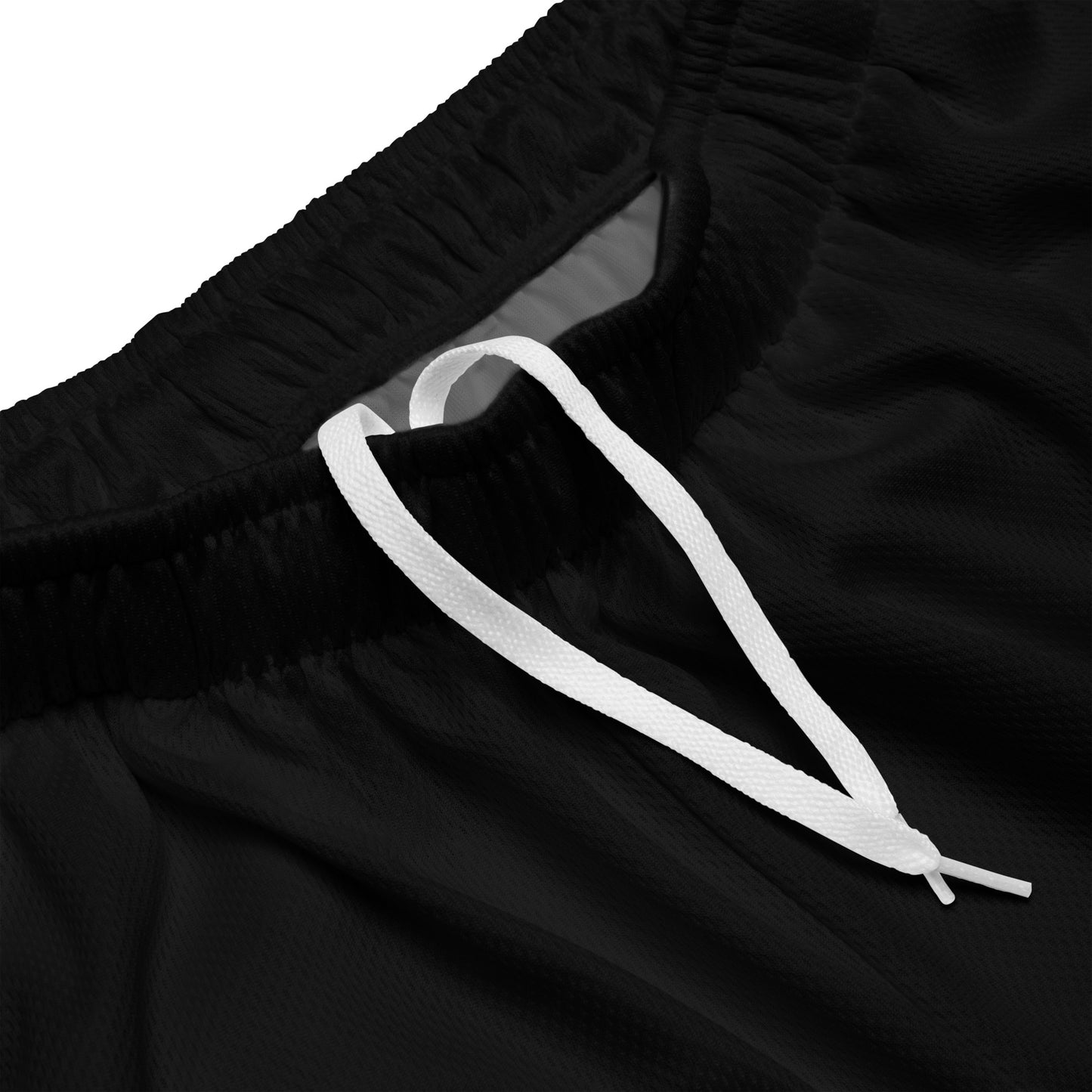 Black mesh shorts