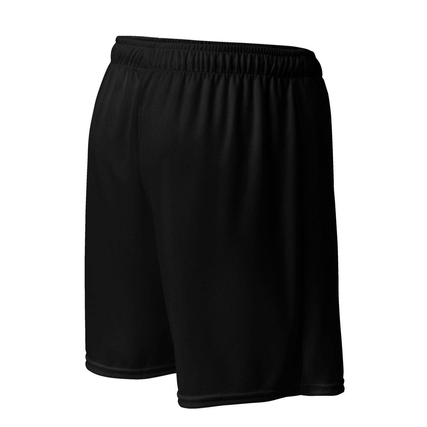 Black mesh shorts