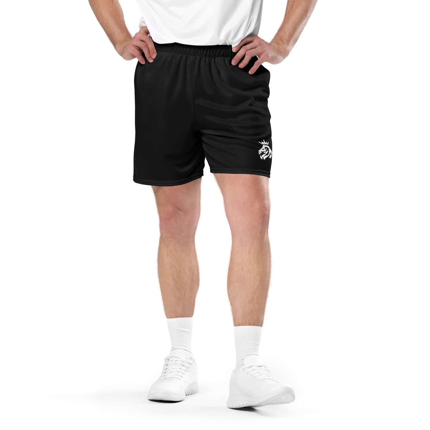 Black mesh shorts