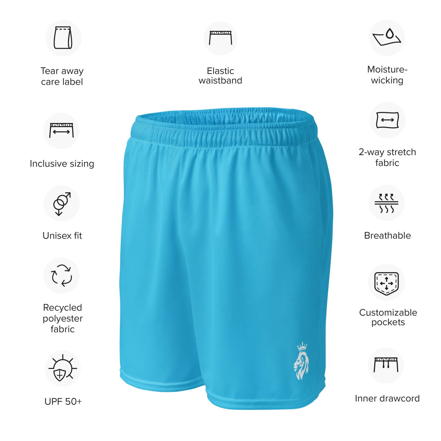 Light Blue mesh shorts