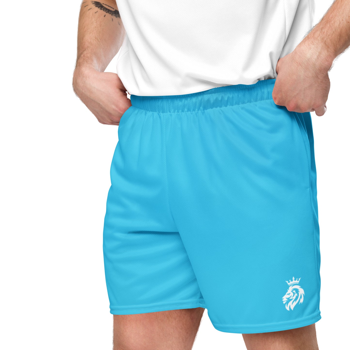 Light Blue mesh shorts