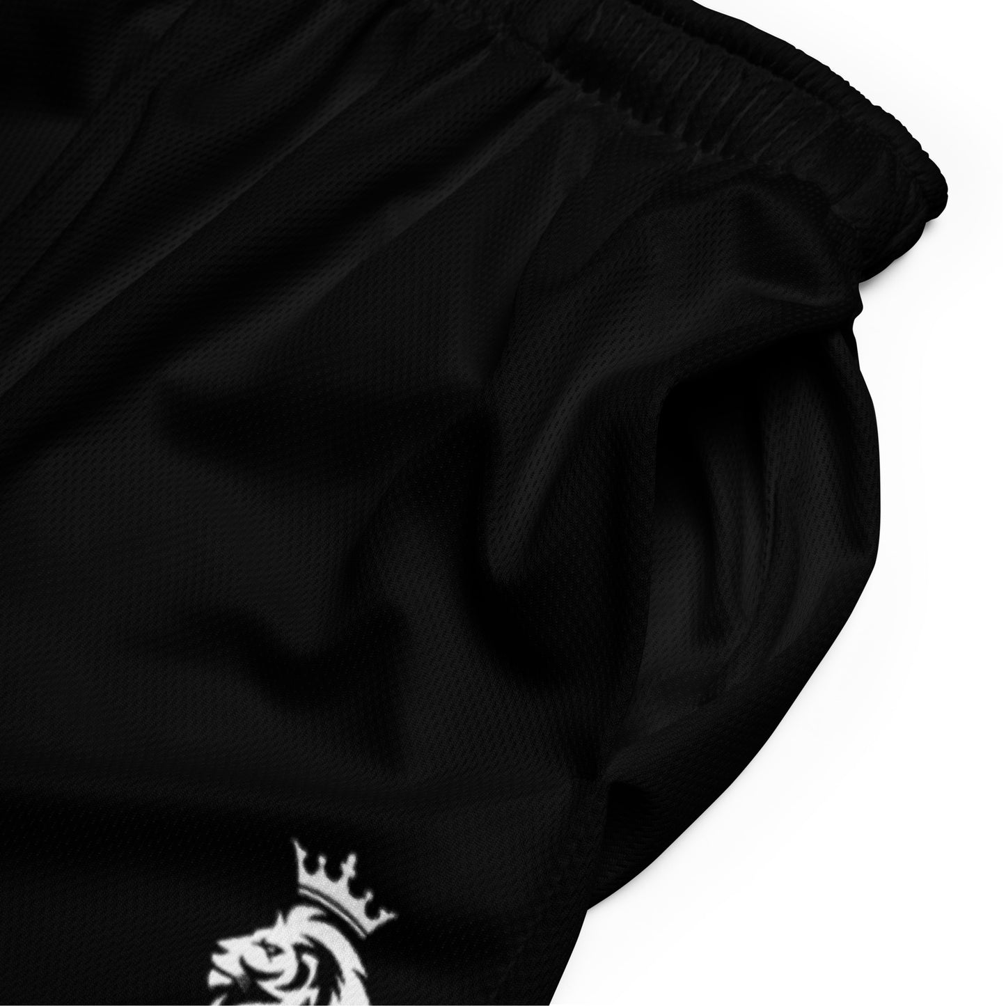 Black mesh shorts